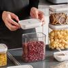 Kunststoff Lebensmittelbehälter Verschlussdeckel Getreidelagerung Transparent Aufbewahrungsbox Lebensmittelaufbewahrungsbehälter Versiegelte Dosen Lagertank