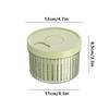 Sealed Fresh-keeping Box Kitchen Refrigerator Storage Box Plastic Food Drain Storage Round Onion Ginger Garlic Storage Box&
