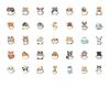 35pcs-100pcs Playful Cute Stickers Cute Animals Funny Stickers Animal Stickers For Laptop Motorcycle Luggage Phone Suitcase DIY