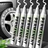 Quick-Dry, Oil-Based Erasable White Marker - Waterproof, Non-Fading, Broad Tip