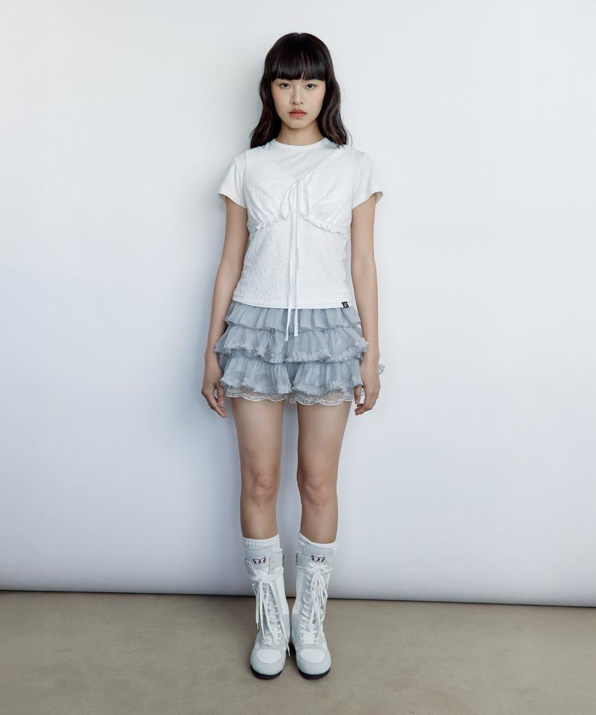 ROUGHNECK Tutu Pants Skirt Gray