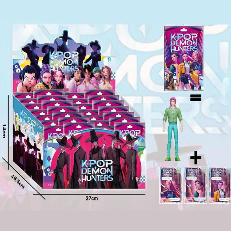 Anime Kpop Demon Hunters Figure K-Pop Demon Hunters Rumi Mira Zoey Tiger Figurine Toys Desk Decoration Statues Ornament Kid Gift