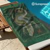 Mythische Eidechse Wandteppich Schnelltrocknendes Badetuch Mikrofaser Strandtuch Leichtgewicht Schwimmen Camping Yoga Strand Aus