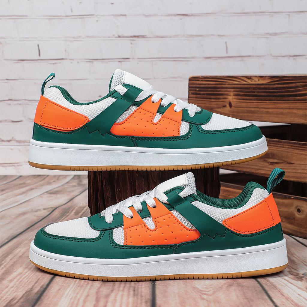 Board Shoes Mesh Casual Sneakers Fashion Flat Shoes Low-cut Leisure Sports Shoes Outdoor Walking Flats Casual Versatile