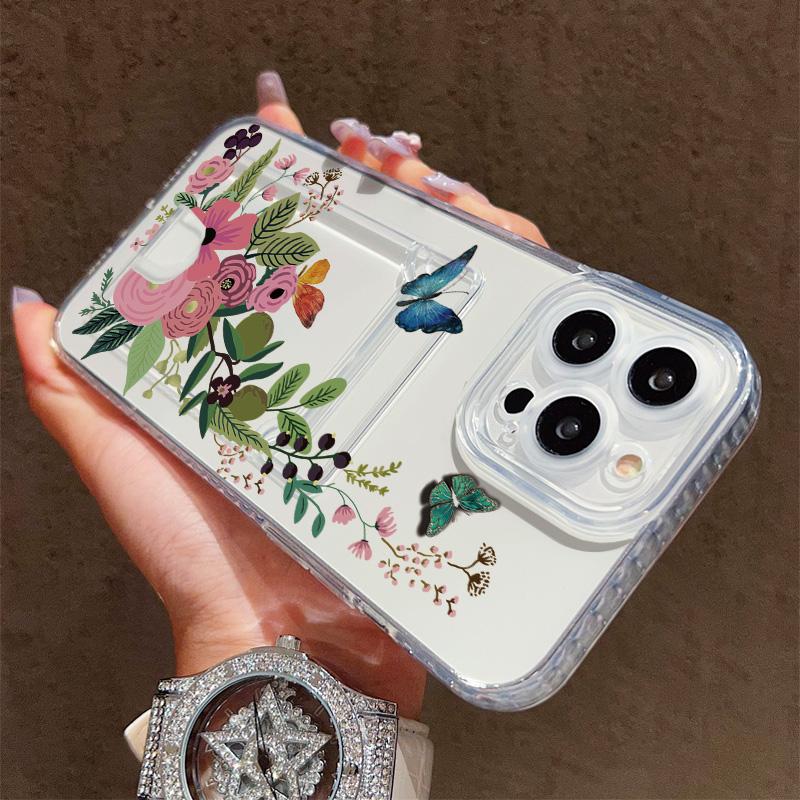 Card Slot Holder Silicone Wallet Pocket Case For Tecno Spark 10 Infinix Note 30 Oppo A60 A3 A5 Pro Samsung A06 A16 A36 A56 Cover Clear Phone Bumper