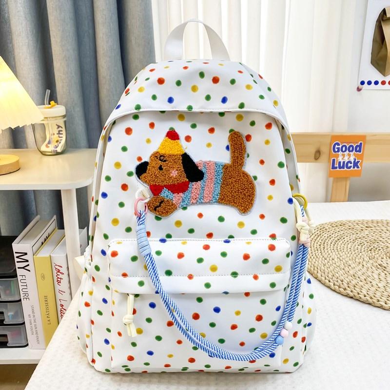 junior high school students, large capacity, lightweight and cute printed backpack, high school student travel backpack.
