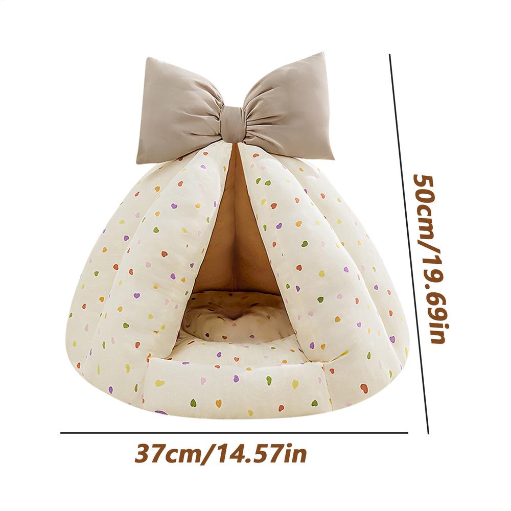 

Cave Cat Beds Comfortable Warm House Tunnel Nest Indoor Warm Kitten Bed For Winter Sleeping Outside Home Travel Bedroom Balcony 100cm жовтий