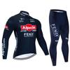 Alpecin New Team Breathable Long Sleeve Men Cycling Jersey Set MTB Bike Clothing Autumn Bicycle Clothes Maillot Ropa Ciclismo