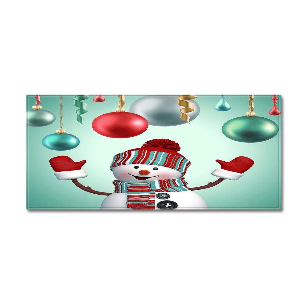 Christmas Household Bathroom Absorbent Non-Slip Mat Living Room Kitchen Sand Carpet Doormat Long Floor Mat