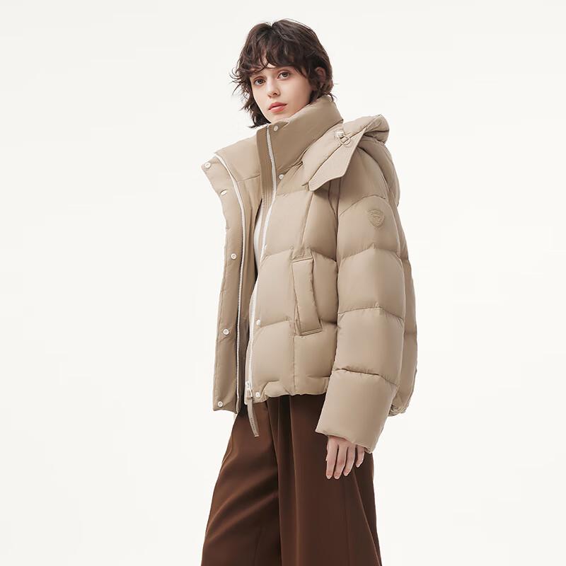 Tanboer Women's Short Hooded Down Jacket