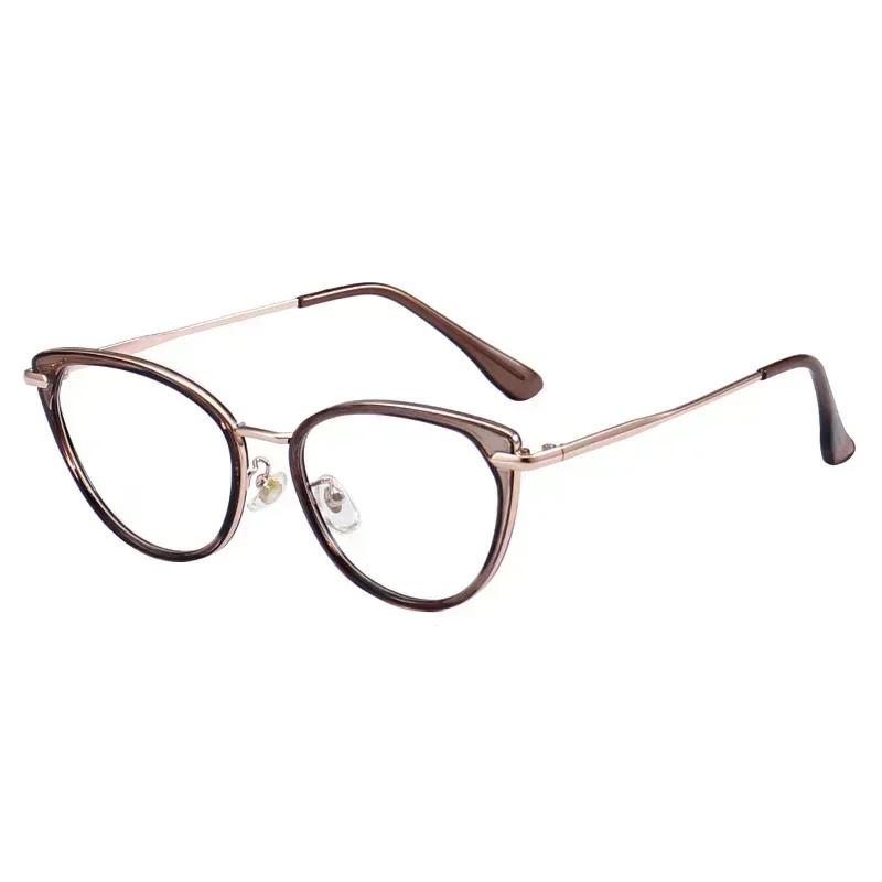 New Trend Cat Eye Reading Glasses Men Women Popular Blue Light Blocking Far Sighted Eyewear Fashion Retro Presbyopia 0+1.0+4.0