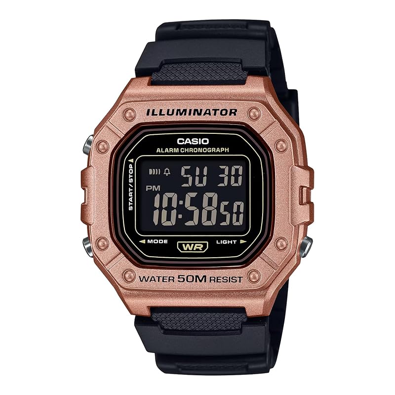 

[Casio] CASIO стандартные цифровые часы W-218HM-5BV мужские женские дешевые casio Chipkashi медно-коричневый металлик зарубежная модель [продукт]