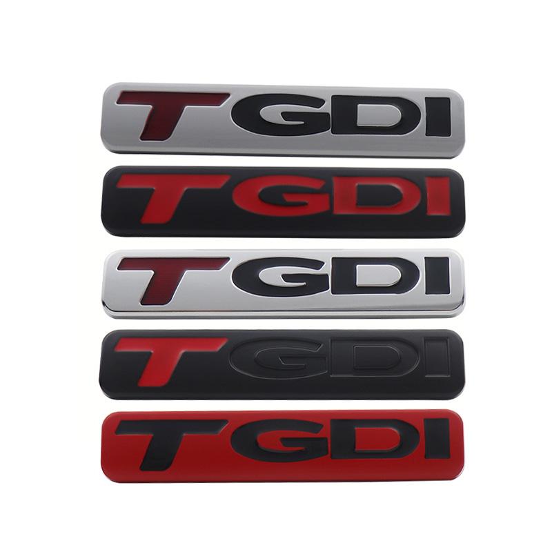 3D TGDI Letters Logo Car Sticker Tail Bumper Badge Auto Rear Trunk Emblem Accessories