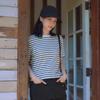 [Snowpeak] Sorona Women's Stripe Short-Sleeve T-shirt Navy (S26MWFTS69)