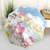 1pc Hello Kitty & Friends Automatic Opening/Closing Umbrella - Portable Three-Fold Design with 8-Bone Iron Frame - Outdoor - Perfect Gift for Fans, Tr