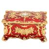 Metal Enamel Jewelry Box Rectangular Jewelry Organizer Trinket Box  Gemstone Storage Tray