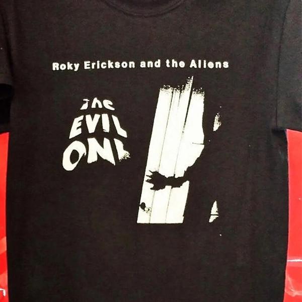 Винтажная черная футболка Roky Erickson с коротким рукавом Все размеры от S до 5XL XZ478 Унисекс футболка XXXXL