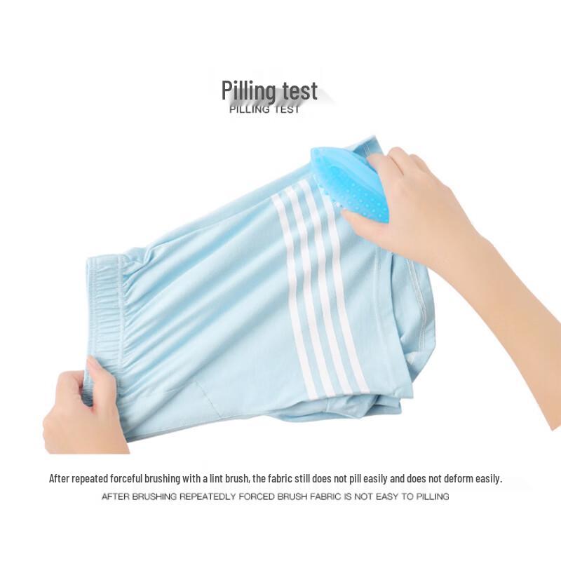 LANGSHA Men's Breathable Cotton Boxer Briefs 2-Pack