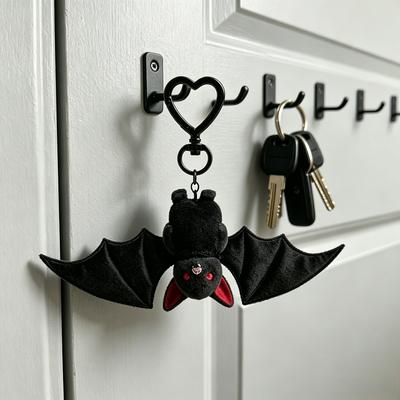 1 Stück Fledermaus Plüschtier Aufhänger Niedlicher Vampir Tasche Dekor Anhänger Gothic Stil Schlüsselanhänger für Teenager & Erwachsene Paare Feiertagsgeschenke