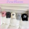 American Style Embroidered M Letter Baseball Cap With Sun Protection For Casual Wear