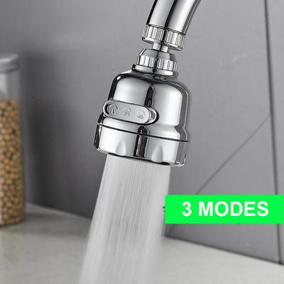 Universal 3 Mode Pressurized Kitchen Faucet Aerator Water Saving Water Tap Extender Splash Filter Tap Nozzle for Kitchen LM