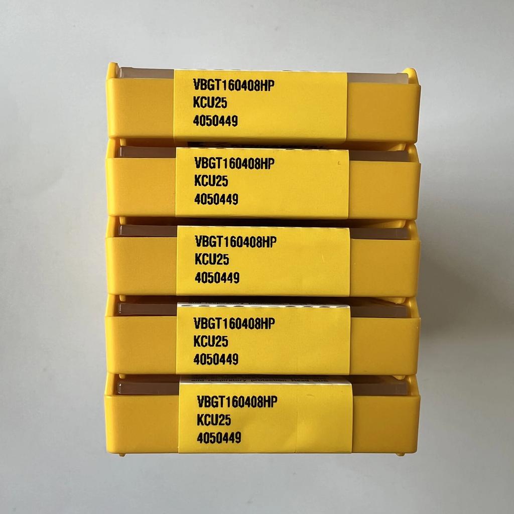 KENNAMETEL / VBGT160408HP KCU25 /Original Carbide Blade 10 Pcs