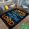 Until My Last Breath Praise Carpet Non-slip Rug Suitable for Living Room and Bedroom Sofas