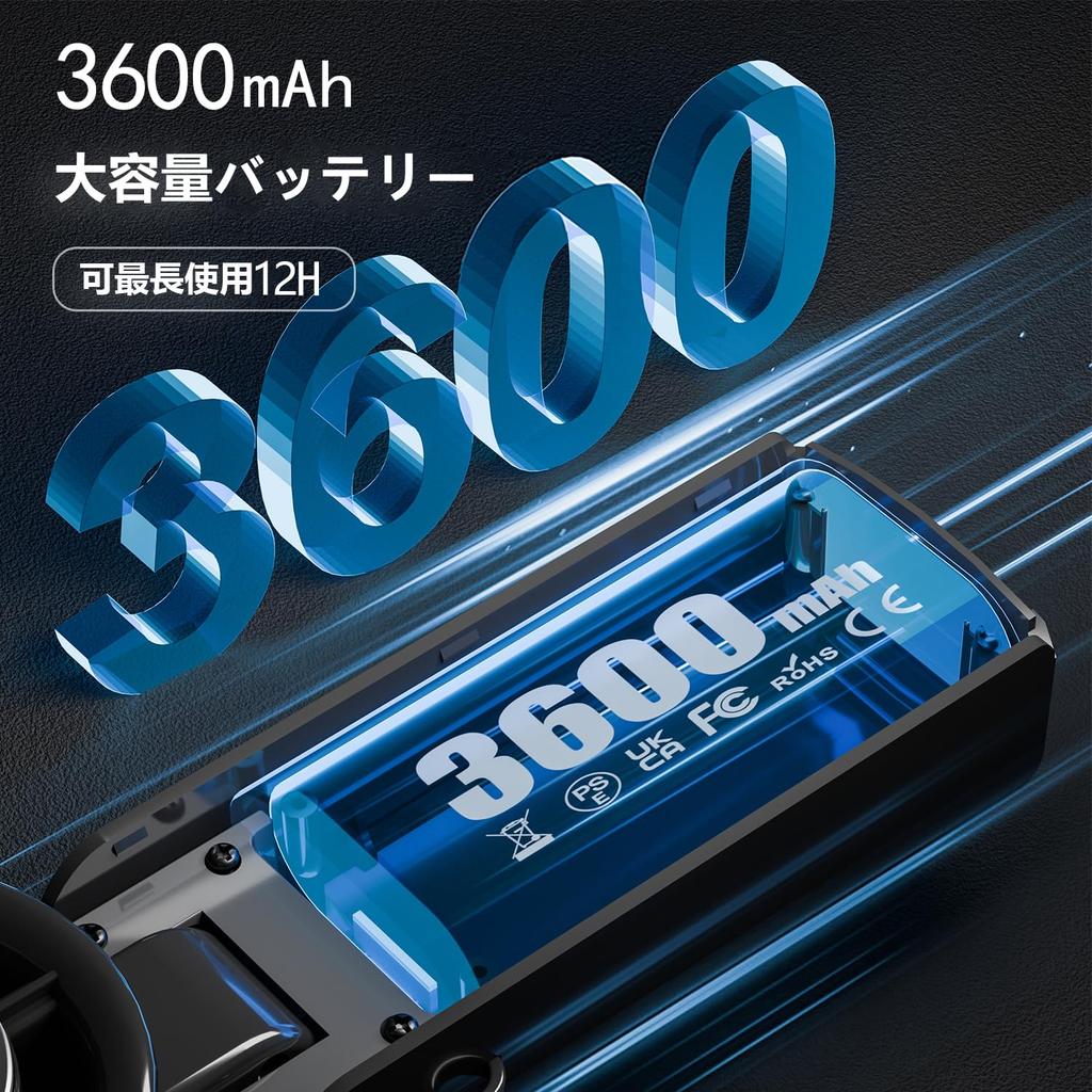 Cooling Mini Fan with a Powerful Compact and Foldable Cooling Powerful Cooling 3600mAh Peltier Portable Mini Fan High-tech Design! Powerful, 90°