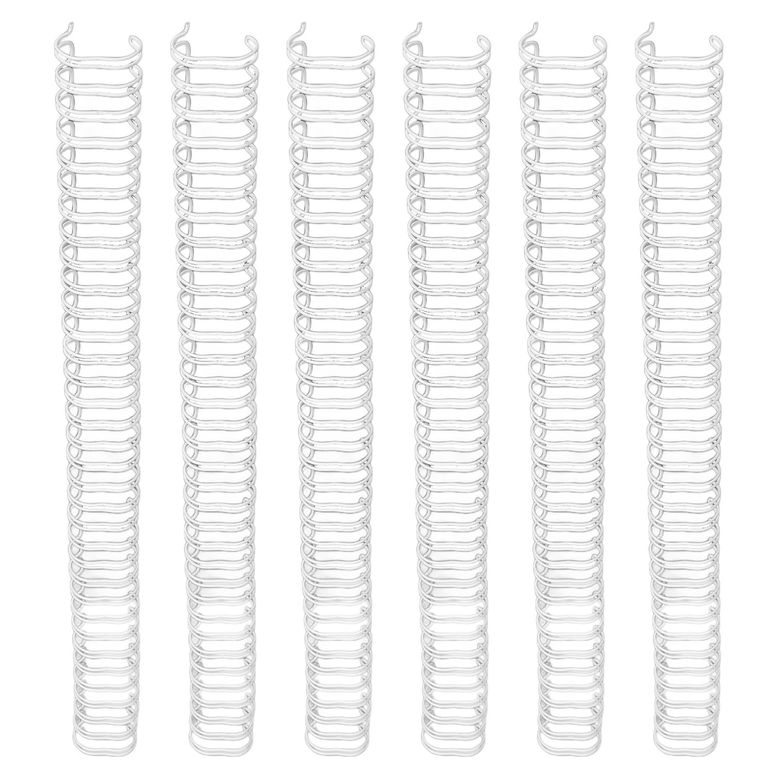 

100 шт. Проволока для переплета А4 диаметром 12 дюймов, 34 двойные петли 3:1-шаговый стержень из железной проволоки с нейлоновым покрытием