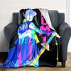 1Pc Chunli'S Dynamic Duo Blanket For Couch Bed Plush Cozy Fuzzy Blanket Super Soft Warm Blankets For Fall And Winter 0918208