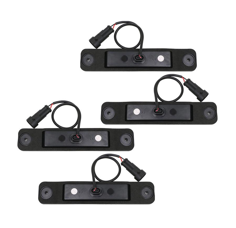 For 2003-2009 Hummer H2 Front & Rear LED Side Marker Signal Light Kit Smoke Lens