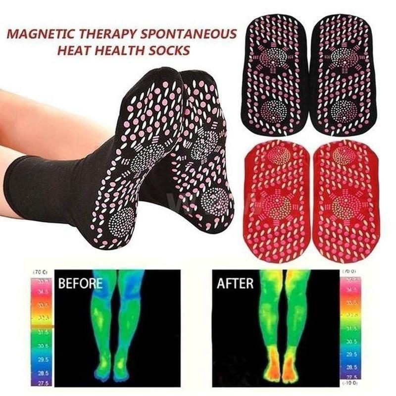 A Pair Of Washable Self-heating Socks For Men And Women Massage Socks