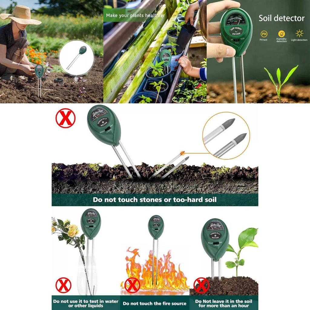 Premium Three In One Soil Tester For Accurate Ph Light Humidity Measurement