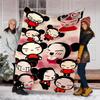 Pucca2 printed throw blanket—lightweight,soft,warm;versatile blanket for all seasons—perfect as &air-conditioning throw,nap blanket