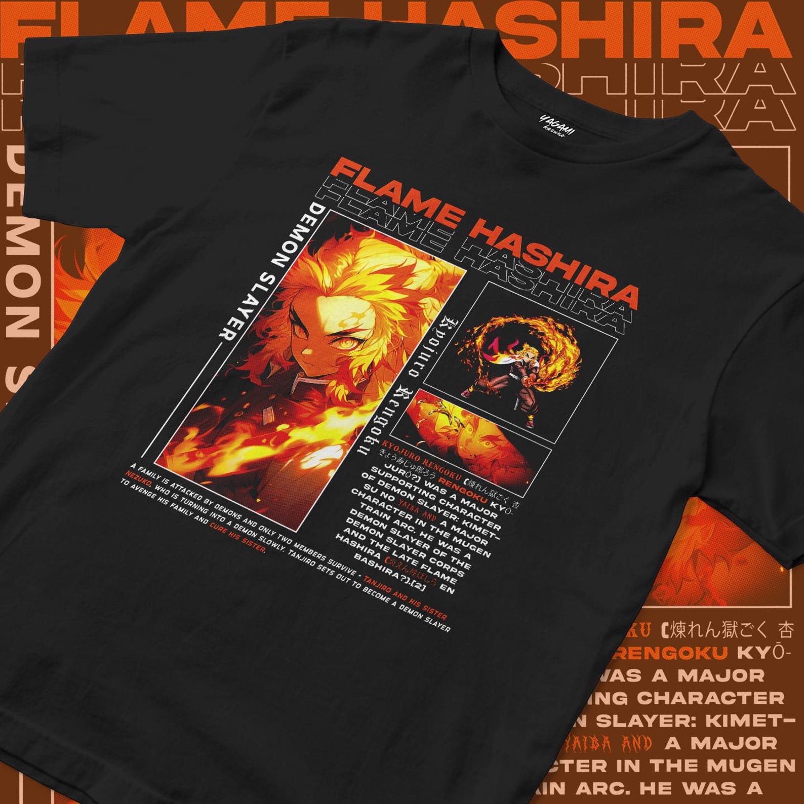 Flame Swordsman | Unisex Jersey Streetwear Tee 2XL