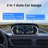 2 in 1 Auto Digital Water Temp Meter &Voltmeter &Oil Pressure Gauge Volt Voltage Meter with 1/8NPT Sensors For Car Truck 12V 24V