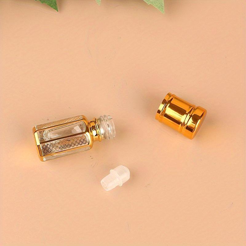 3Pcs 12ml Essential Oil Roller Bottle Refillable Perfume Bottle Glass Roll-On Essential Oil Bottle Cosmetics Container