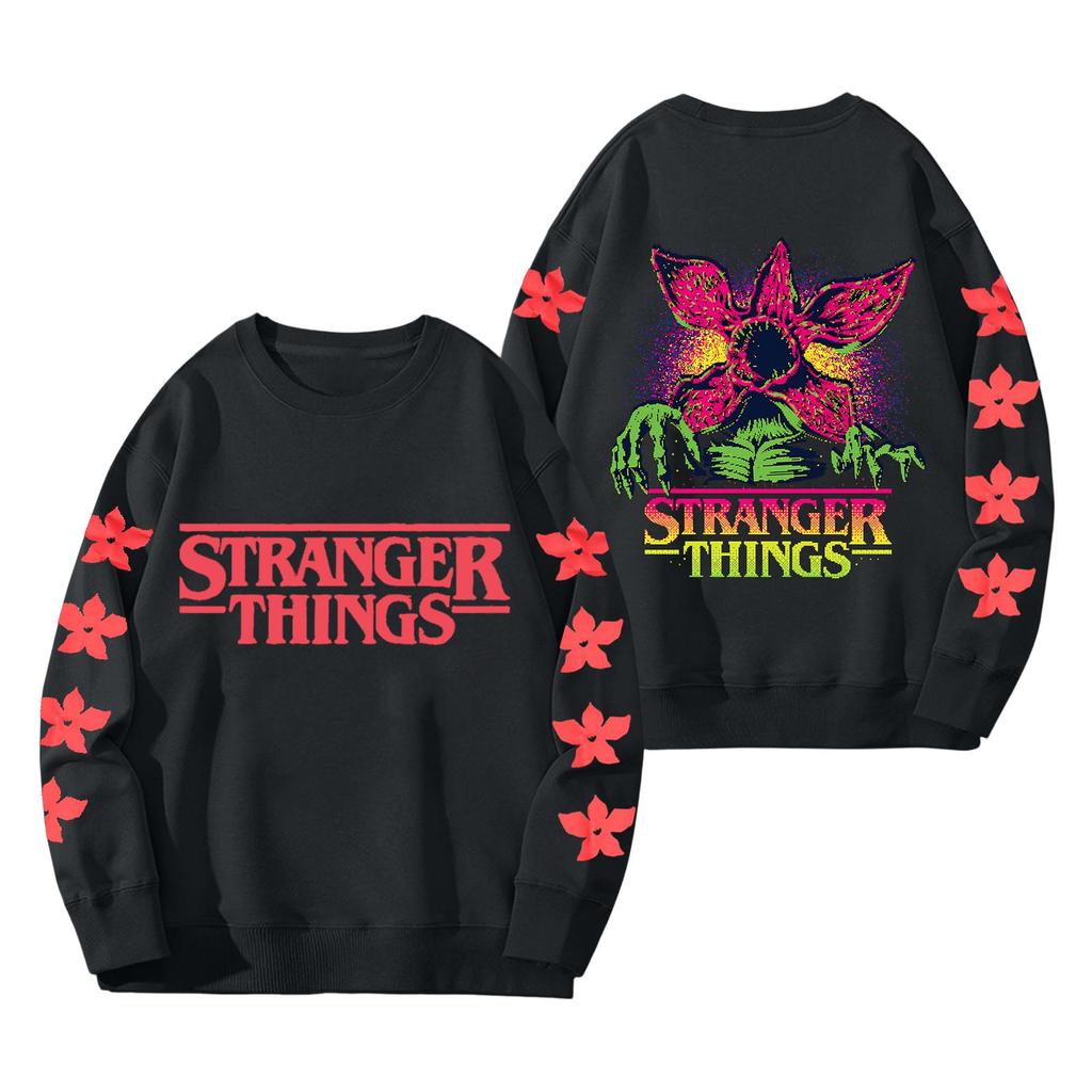 Dame Moteabel Og Casual Langermet Rund Hals Trykket Genser