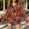 Women's Trendy Printed Half-Zip Sweatshirt Lightweight Casual Pullover for Everyday Wear