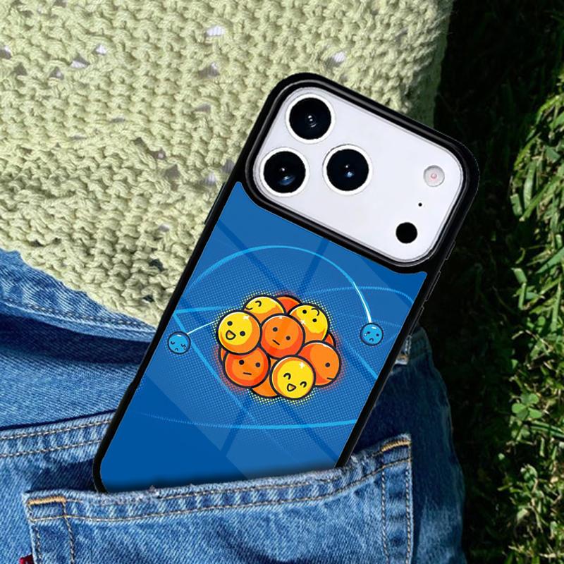Atom Science Chemistry Phone Case Cover for IPhone 11 12 13 14 15 16e 17 Pro Max Coque for IPhone 17 Air