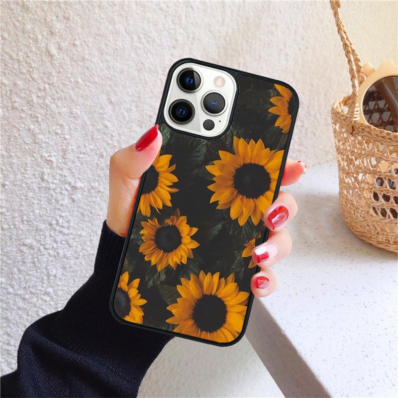 Sunflower Summer Phone Case for iPhone 17 Air 16 Coque 15 14 12 13 PLUS 11 PRO MAX Back Cover Fundas Shell