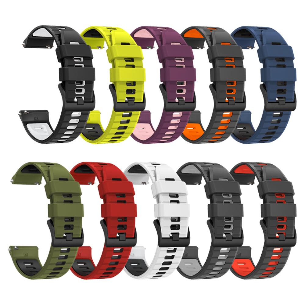 22mm Silicone Strap For Xiaomi Watch S4 Sport S1 S2 S3 Color 2 Mi Watch Bracelet For AMAZFIT BALANCE 2/BIP 6 Replace Wrist Bands