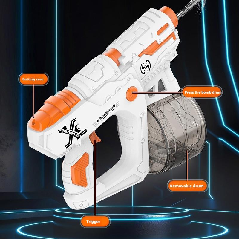 Large Capacity Electric Water Gun Continuous Automatic Water Gun  Absorption Children Toy Outdoor Water Swimming Pool Beach Game