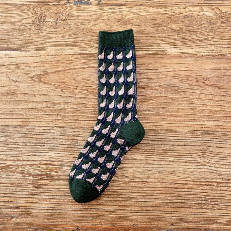 Winter Coral Fleece Cartoon Calf Socks Thickened Long Tube Warm Knee Floor Socks