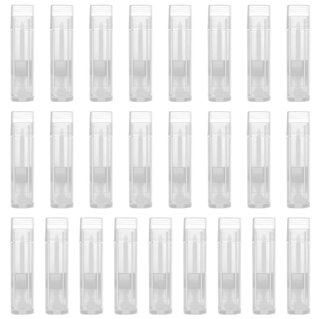 Frcolor Lip Balm Lip Balm Lipstick Lip Lip Lip Lipstick Cosmetic Empty 25 Pieces Tube, Tube, Tube, Container, Case, Tube, Transparent, Retractable,