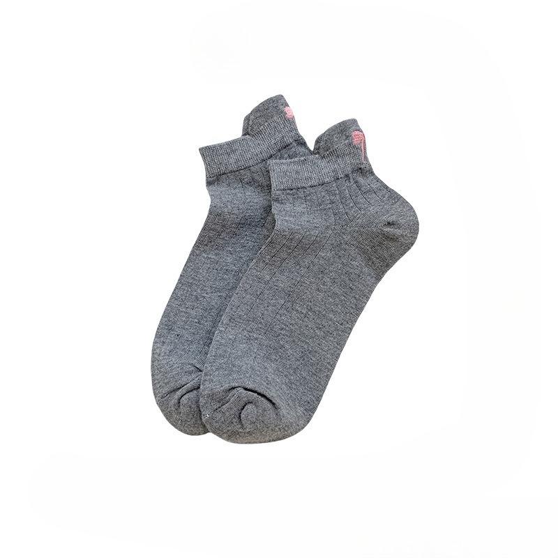 Socke Sommer Leichter Stil Kurz Baumwolle Geruchshemmend Antibakteriell Netzatmungsaktiv Weißes Band Ballett-Stil Mokassins für Mädchen