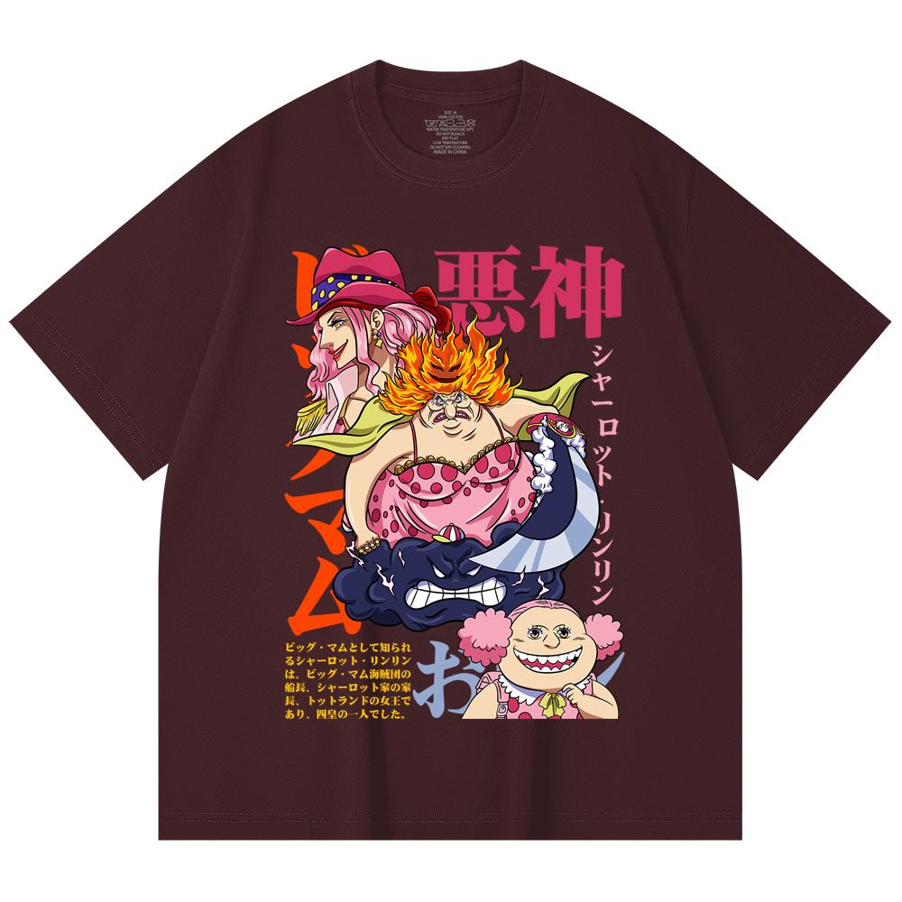 

230 Gsm 100% Cotton One Piece V37 Big Mom Print Unisex Heavy Cotton T Shirt 2XL