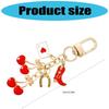 Trendy Cherry Bag Charm Keychain Stylish Cherry Keychain With Bowknot Hanging Charm For Bags Purses And Backpacks