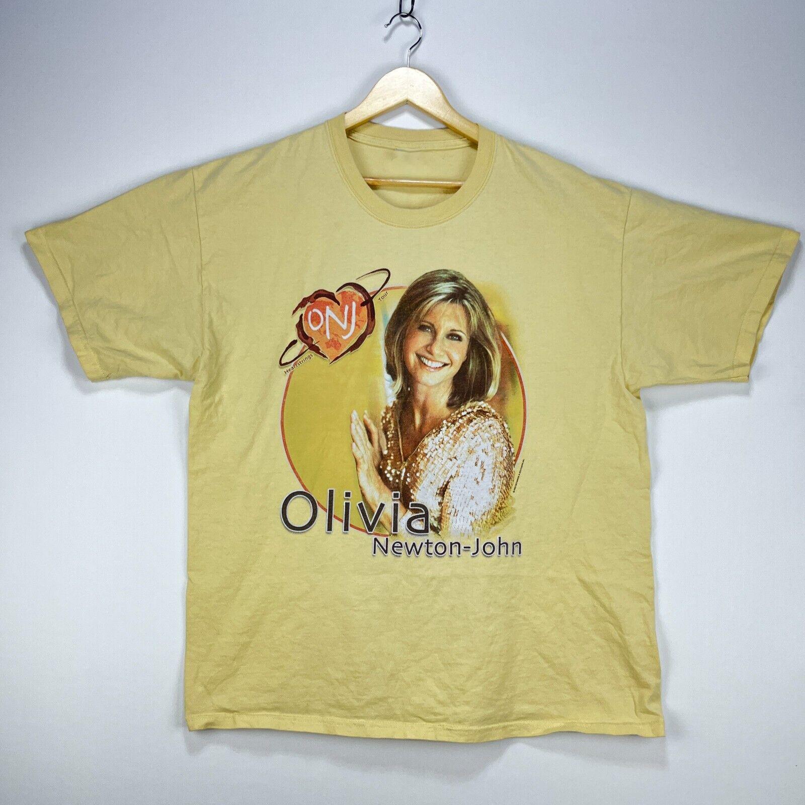 Хлопковая футболка Olivia Newton-John Heartstrings Tour для мужчин и женщин M