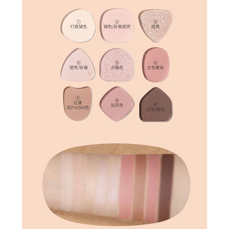 biya - Geometry 9-Color Eyeshadow Palette - 2 Types